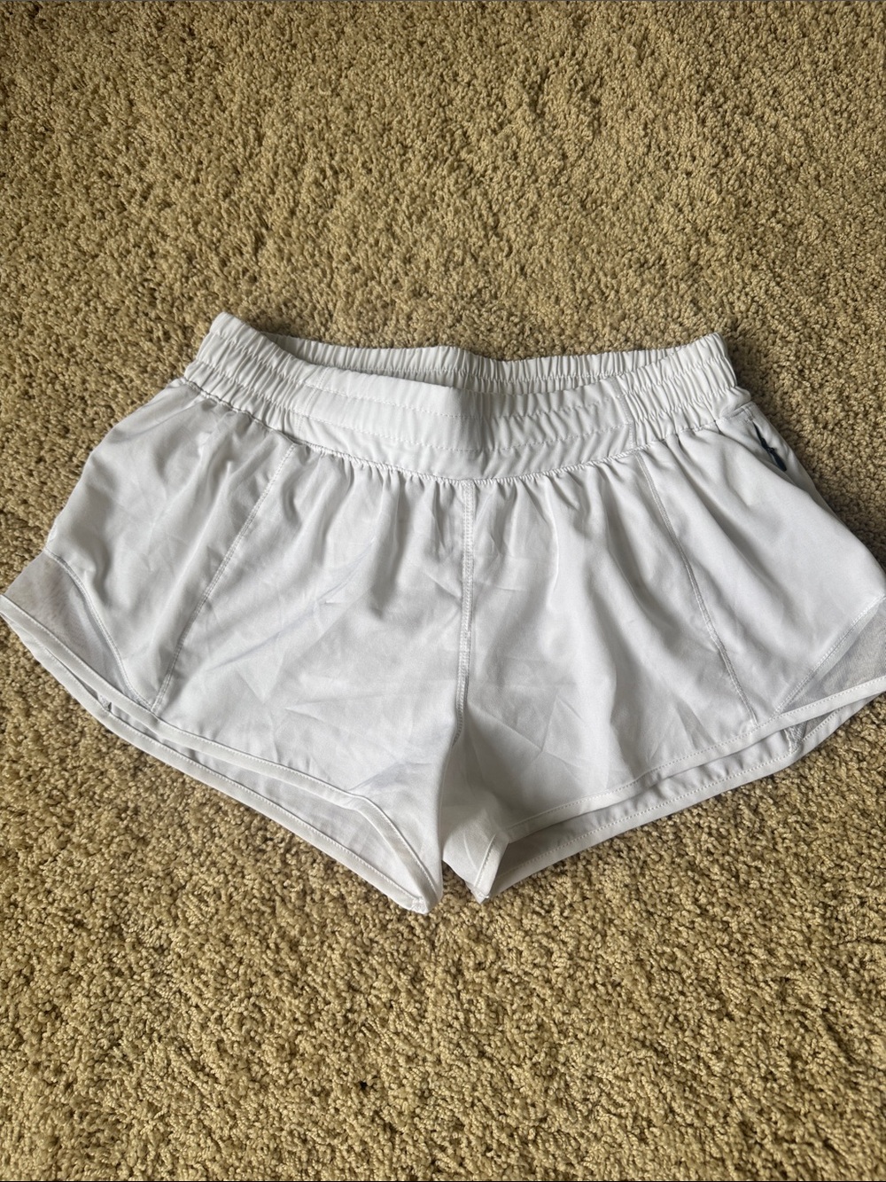 White Women's Athletic Shorts